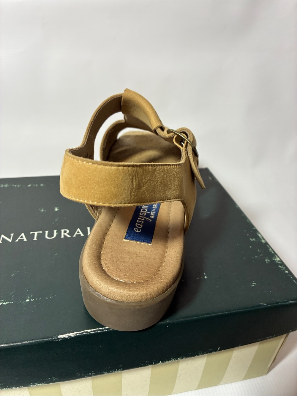 Easy Spirit Tan Suede Slingback Sandals - Picture 5 of 11